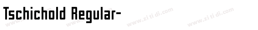 Tschichold Regular字体转换